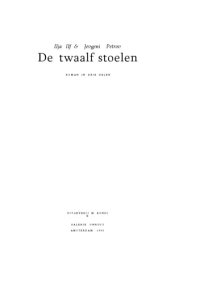 cover of the book De twaalf stoelen