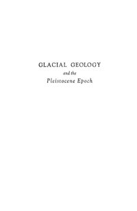 cover of the book Glacial geology and the Pleistocene epoch,