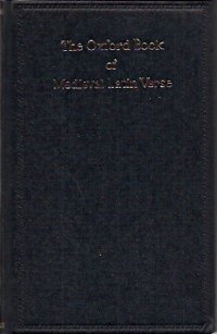 cover of the book The Oxford Book of Medieval Latin Verse