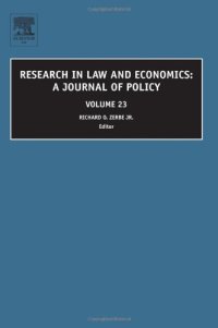 cover of the book Research in Law and Economics