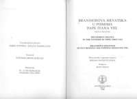 cover of the book Branimirova Hrvatska u pismima pape Ivana VIII. = Branimir’s Croatia in the letters by Pope John VIII. = Branimir’s Kroatien in den Briefen des Papstes Johannes VIII