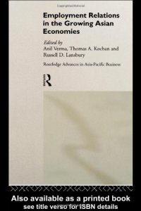 cover of the book Employment Relations in the Growing Asian Economies (Routledge Advances in Asia-Pacific Business)