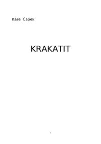 cover of the book Krakatit