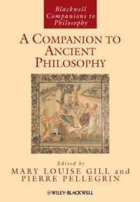 cover of the book A Companion to Ancient Philosophy