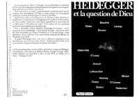 cover of the book Heidegger et la question de Dieu