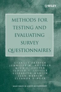 cover of the book Methods for Testing and Evaluating Survey Questionnaires