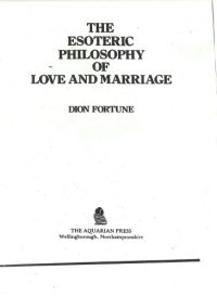 cover of the book Esoteric Philosophy of Love and Marriage