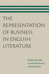 cover of the book The Representation of Business in English Literature