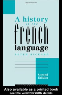 cover of the book A History of the French Language