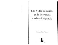 cover of the book Las vidas de santos en la literatura medieval espanola  The lives of saints in medieval Spanish literature (Coleccion Arcadia de Las Letras) (Spanish Edition)