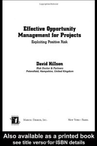 cover of the book Effective Opportunity Management for Projects (Center for Business Practices, 6) (Center for Business Practices, 6)