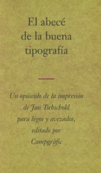 cover of the book El abece de la buena tipografia