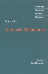 cover of the book Untimely Meditations