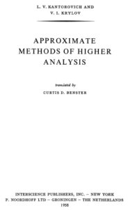 cover of the book Approximate methods of higher analysis