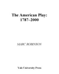 cover of the book The American Play: 1787-2000