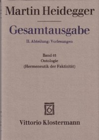 cover of the book Ontologie. Hermeneutik der Faktizität