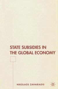 cover of the book State Subsidies in the Global Economy