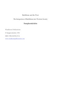 cover of the book Buddhism and the West