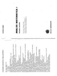 cover of the book Analisi matematica