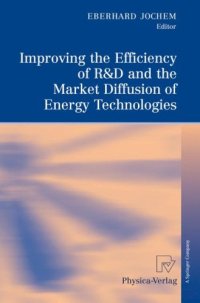 cover of the book Improving the Efficiency of R&D and the Market Diffusion of Energy Technologies