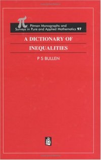 cover of the book A Dictionary of Inequalities