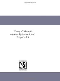 cover of the book Theory of Differential Equations