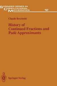 cover of the book History of Continued Fractions and Padé Approximants