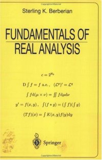 cover of the book Fundamentals of real analysis