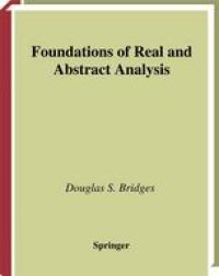 cover of the book Foundations of Real and Abstract Analysis