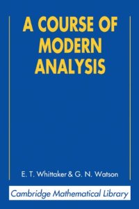 cover of the book A course of modern analysis