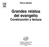 cover of the book Los Grandes Relatos del Evangelio: Construccion y Lectura