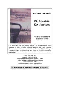 cover of the book Ein Mord fur Kay Scarpetta