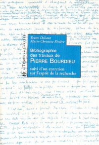 cover of the book Bibliographie des travaux de Pierre Bourdieu