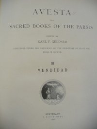 cover of the book Avesta, the Sacred Books of the Parsis, Vol. 3