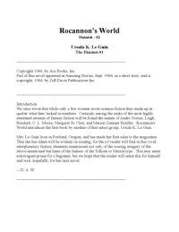 cover of the book Rocannon's World