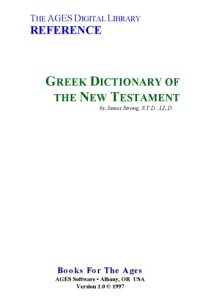 cover of the book Greek Dictionary of the New Testament