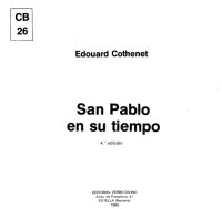 cover of the book San Pablo en su Tiempo