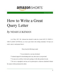 cover of the book How to Write a Great Query Letter