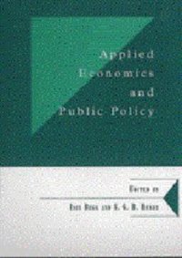 cover of the book Applied Economics and Public Policy (Department of Applied Economics Occasional Papers)