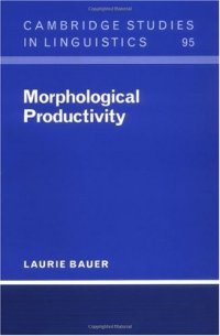 cover of the book Morphological Productivity