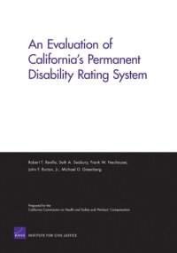 cover of the book An Evaluation of California's Permanent Disability Rating System