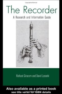 cover of the book The Recorder: A Research Guide (Routledge Musical Bibliographies)