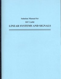 cover of the book Solution manual for Linear systems and signals