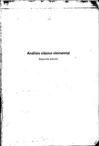 cover of the book Analisis Clasico Elemental