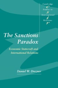 cover of the book The Sanctions Paradox : Economic Statecraft and International Relations