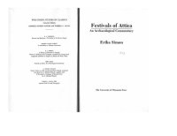 cover of the book Festivals of Attica: An Archaeological Commentary (Wisconsin Studies in Classics)