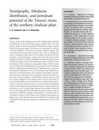 cover of the book Stratigraphy, lithofacies distribution and petroleum potential of the Triassic strata of the Northern Arabian plate