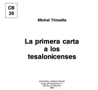 cover of the book La Primera Carta a los Tesalonicenses