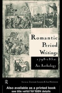 cover of the book Romantic Period Writings 1798-1832: An Anthology