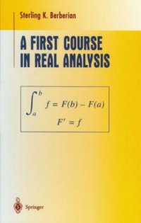 cover of the book A First Course in Real Analysis